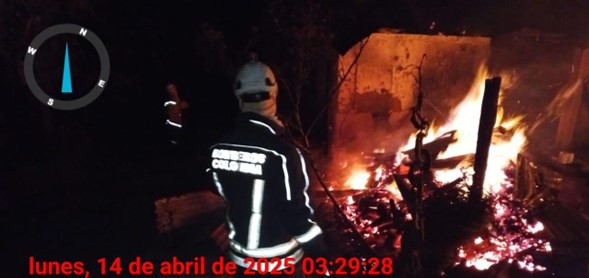 Incendio en zona rural de Gachalá destruye por completo vivienda de familia