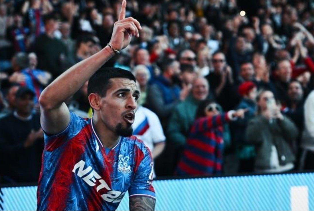 Vea el golazo de Daniel Muñoz con el Crystal Palace frente a Brighton