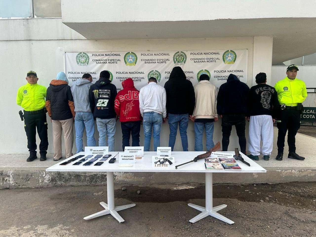Desmantelada la banda “La Dinastía” en Zipaquirá