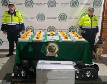 Detectan cargamento de cocaína en zona de carga del aeropuerto El Dorado
