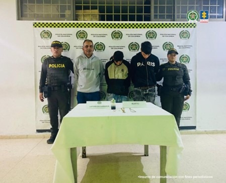 Asegurados presuntos responsables de millonarios hurtos a fincas en Cundinamarca