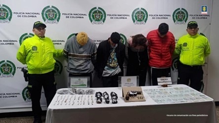 Capturan a presuntos expendedores estupefacientes en entornos escolares del sur de Bogotá