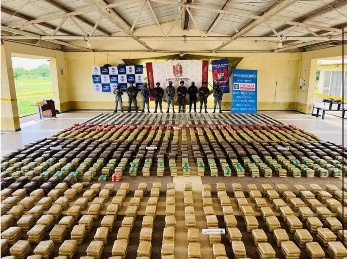 Ejército incauta más de 2.5 toneladas de marihuana y 346 kilos de cocaína en Casanare
