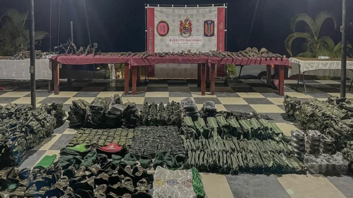 Incautado arsenal del Clan del Golfo en operativo sobre eje vial de Boyacá