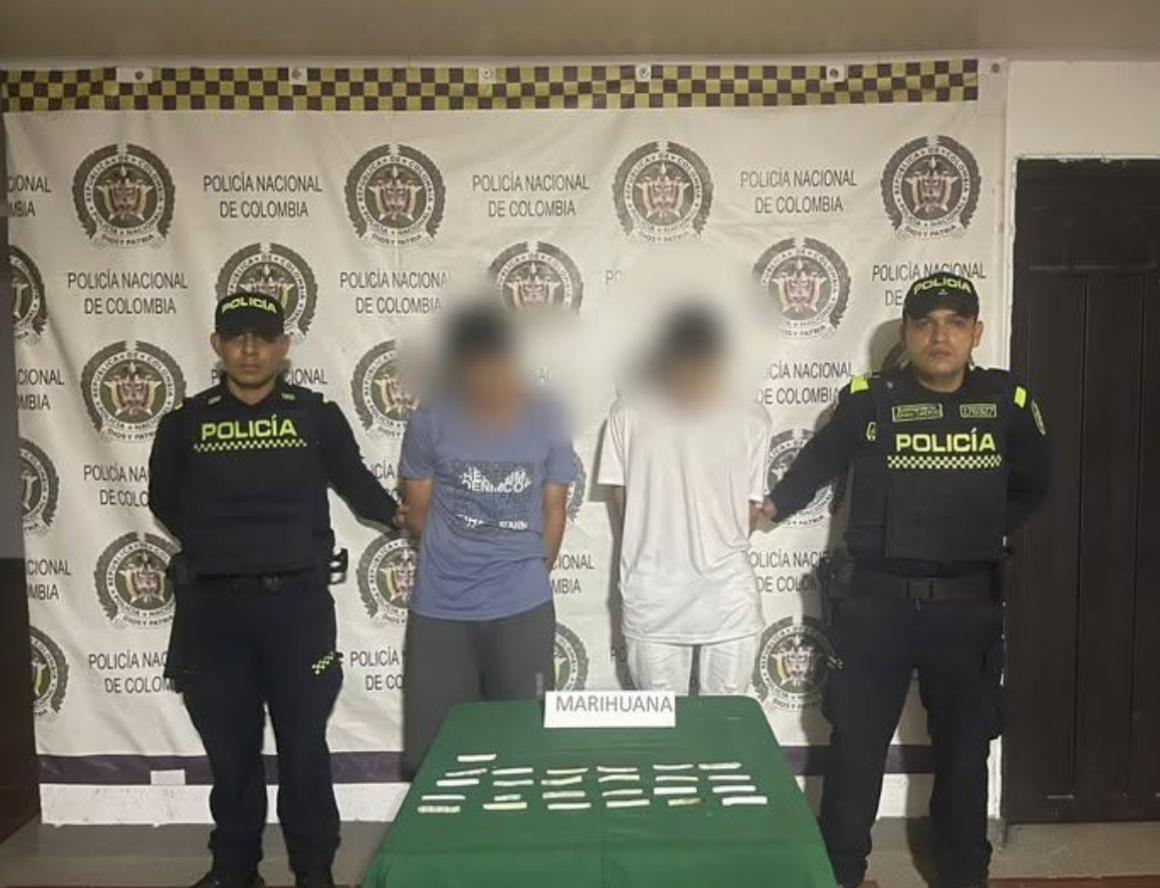 Capturan a dos hombres con marihuana lista para distribución en Girardot