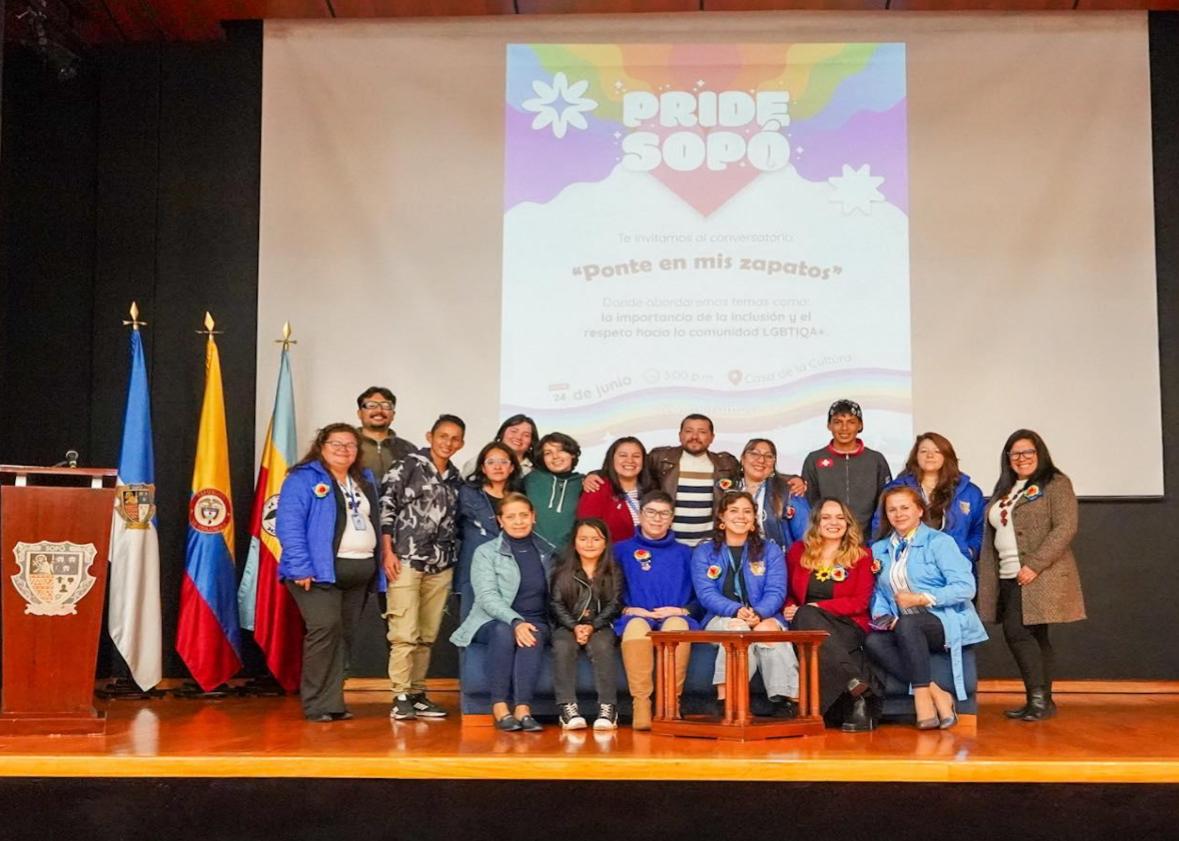 Sopó conmemoró el Pride con conversatorio “Ponte en mis zapatos”