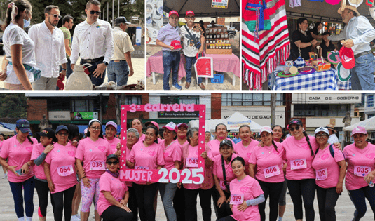 Gachetá celebró el Mercado Campesino y la Carrera de la Mujer con gran participación ciudadana
