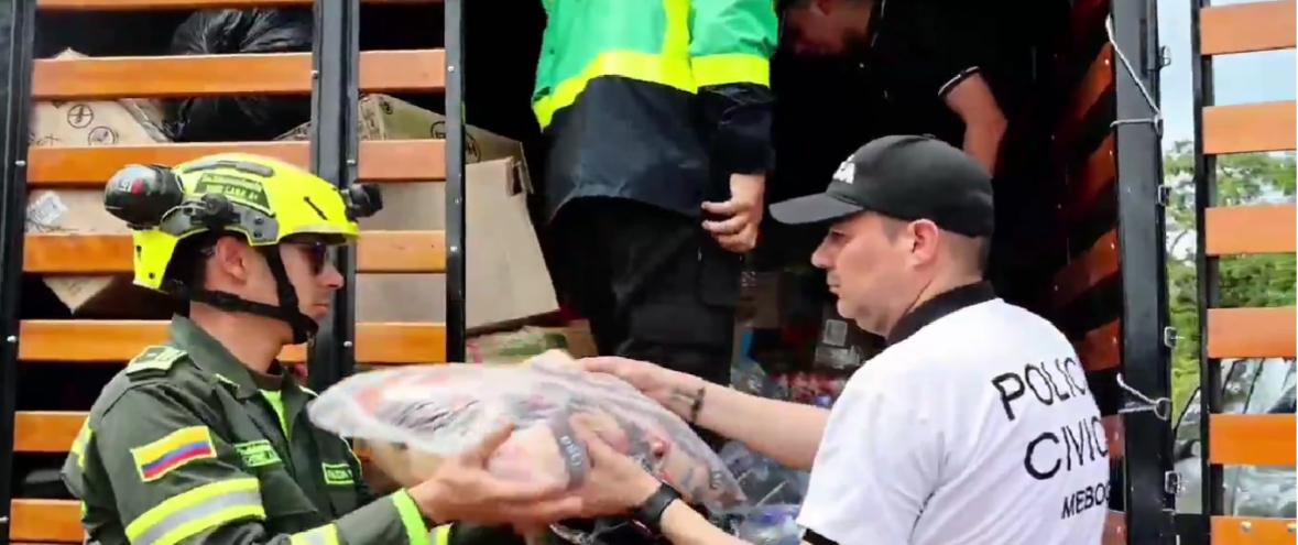 Policía de Cundinamarca asiste a damnificados por sismo en Paratebueno y Medina